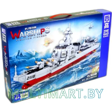 Конструктор Zhe Gao Military QL2118 Эскадренный миноносец Тип 052